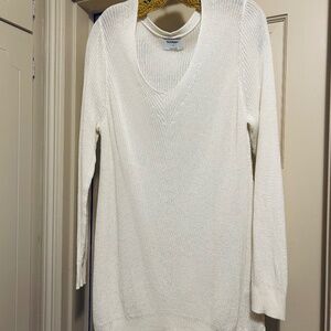 Old Navy V-Neck pullover Sweater Women's XL White Ivory